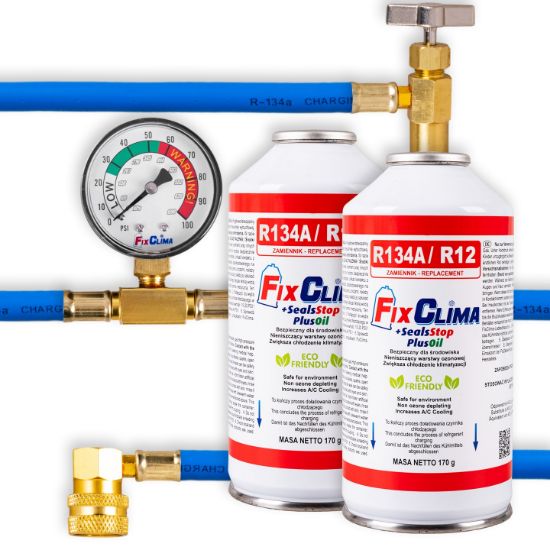 Picture of Car air conditioning kit 2x R134A gas with sealant