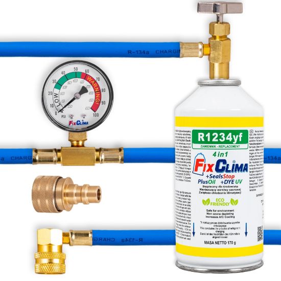 Picture of Car Air Conditioning Kit R1234YF 4-in-1 + Adapter