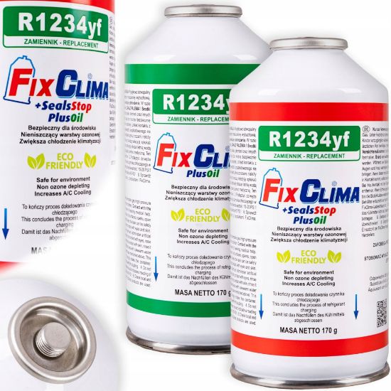 Picture of Car Air Conditioning Recharge Gas R1234YF Refrigerant + Sealant